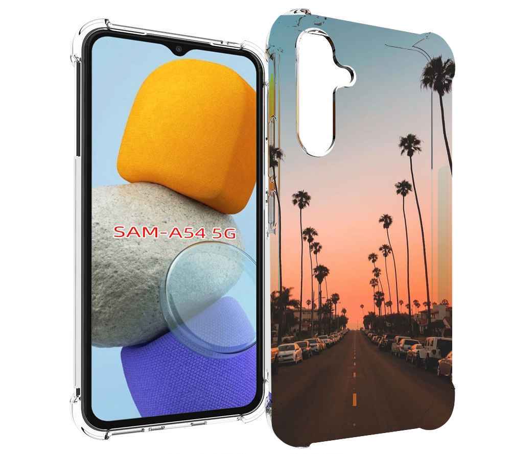 

Чехол MyPads дорога-с-закатом для Samsung Galaxy A54, Tocco