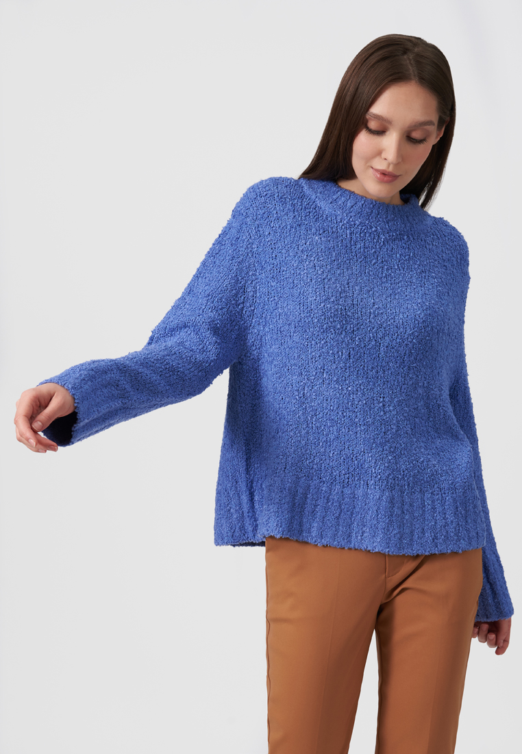 

Джемпер женский Modis M202W006421ABQF74 голубой 44-46