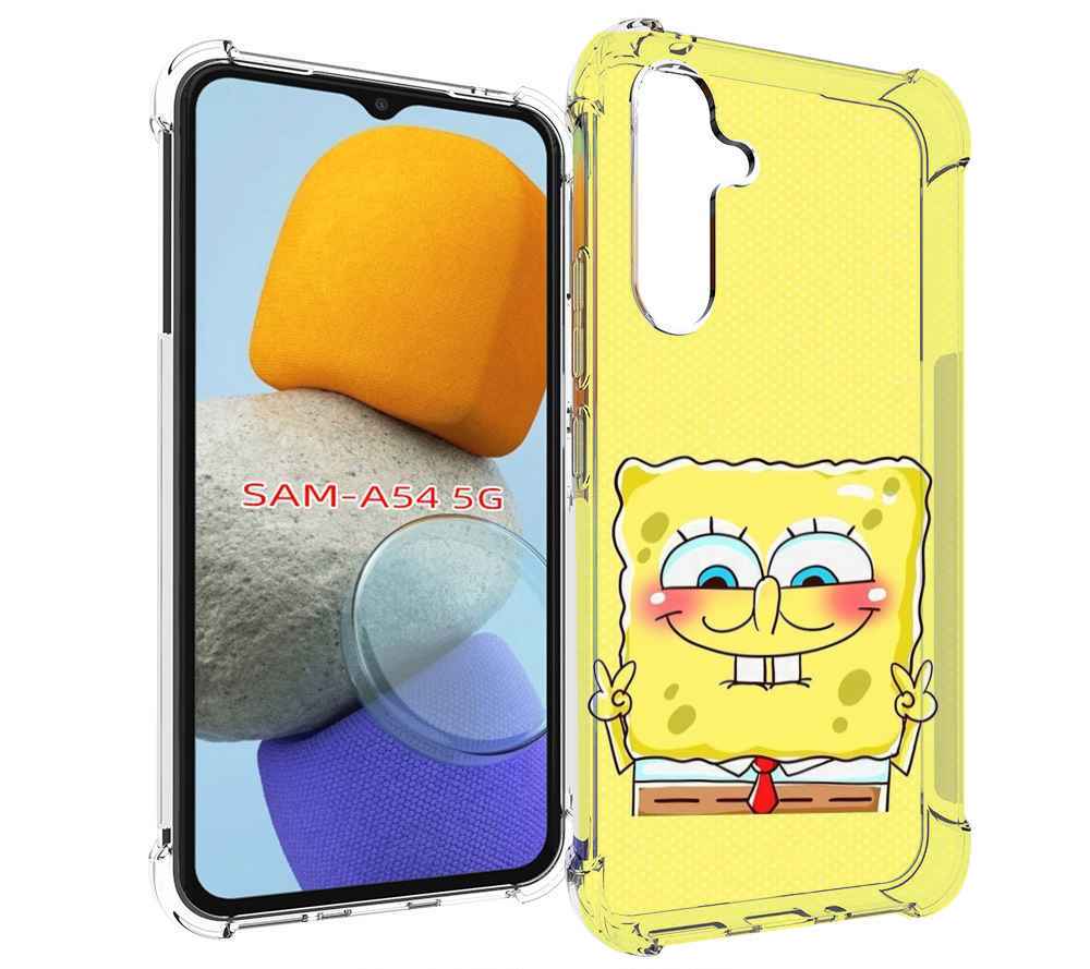 

Чехол MyPads довольный милый спанчбоб для Samsung Galaxy A54, Tocco