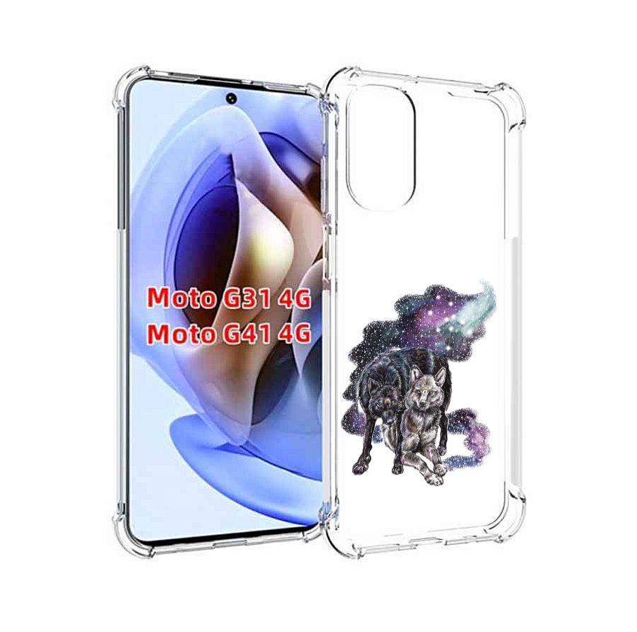 

Чехол MyPads звездные волки для Motorola Moto G31 4G / G41 4G, Прозрачный, Tocco