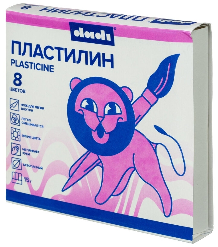 

Пластилин классический dadi 20г 8 цв. DPL20-08A 1435973