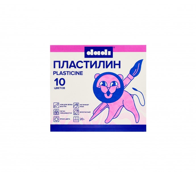 

Пластилин классический dadi 20г 10 цв. DPL20-10A 1435974