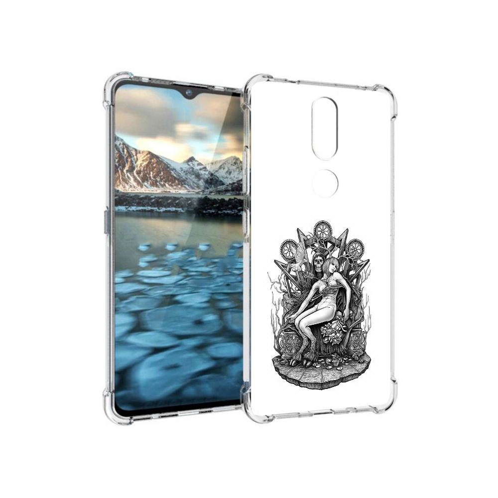 

Чехол MyPads Tocco для Nokia 2.4 девушка на троне (PT227049.107.309), Прозрачный, Tocco