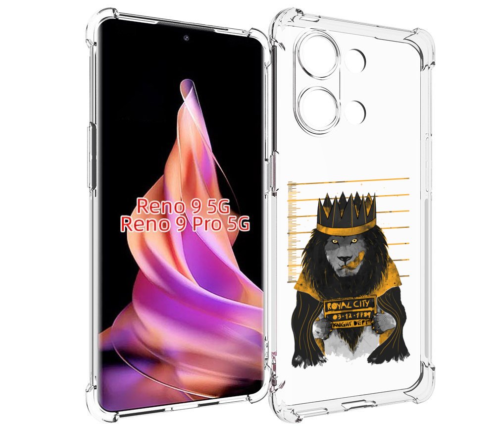 

Чехол MyPads лев в законе для Oppo Reno 9/Reno 9 Pro, Прозрачный, Tocco