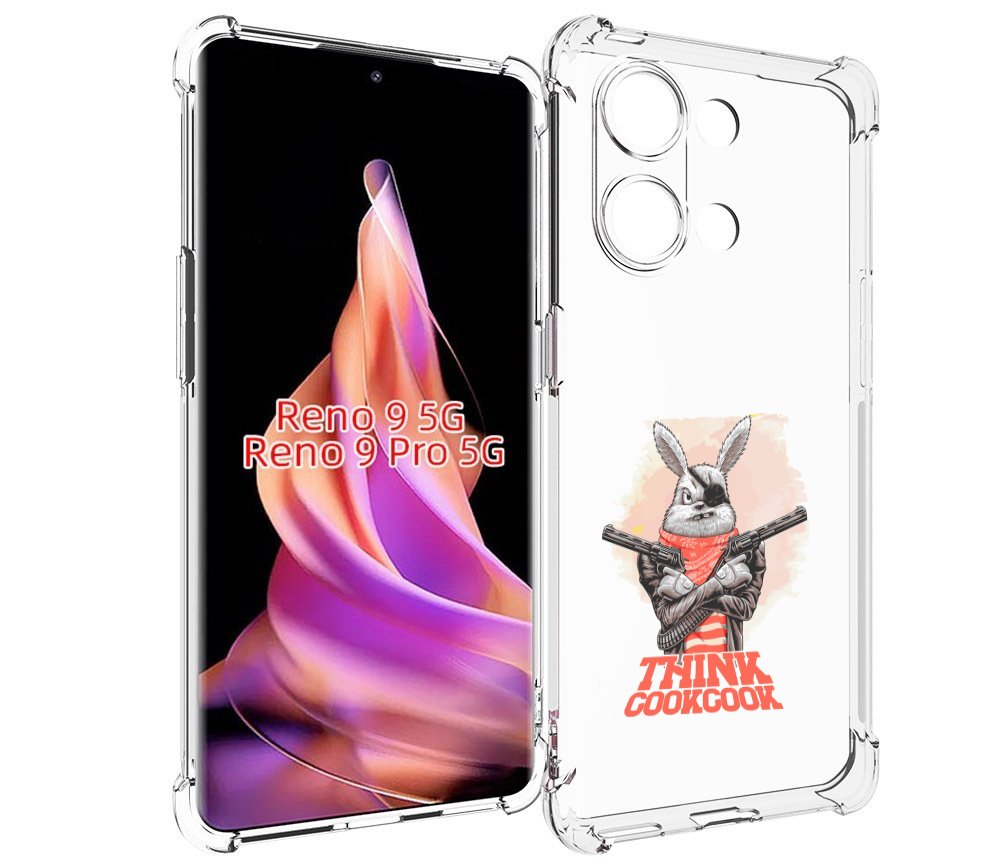 

Чехол MyPads кролик пират для Oppo Reno 9/Reno 9 Pro, Прозрачный, Tocco