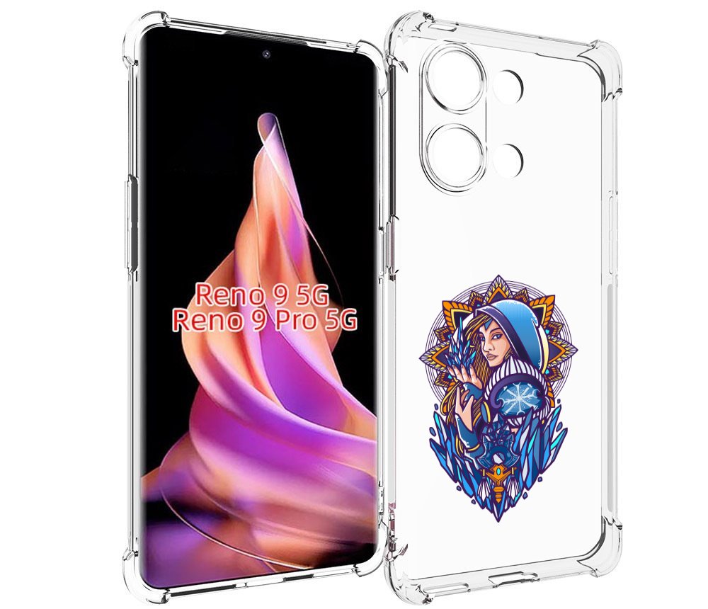 

Чехол MyPads кристал мейден дота 2 для Oppo Reno 9/Reno 9 Pro, Прозрачный, Tocco