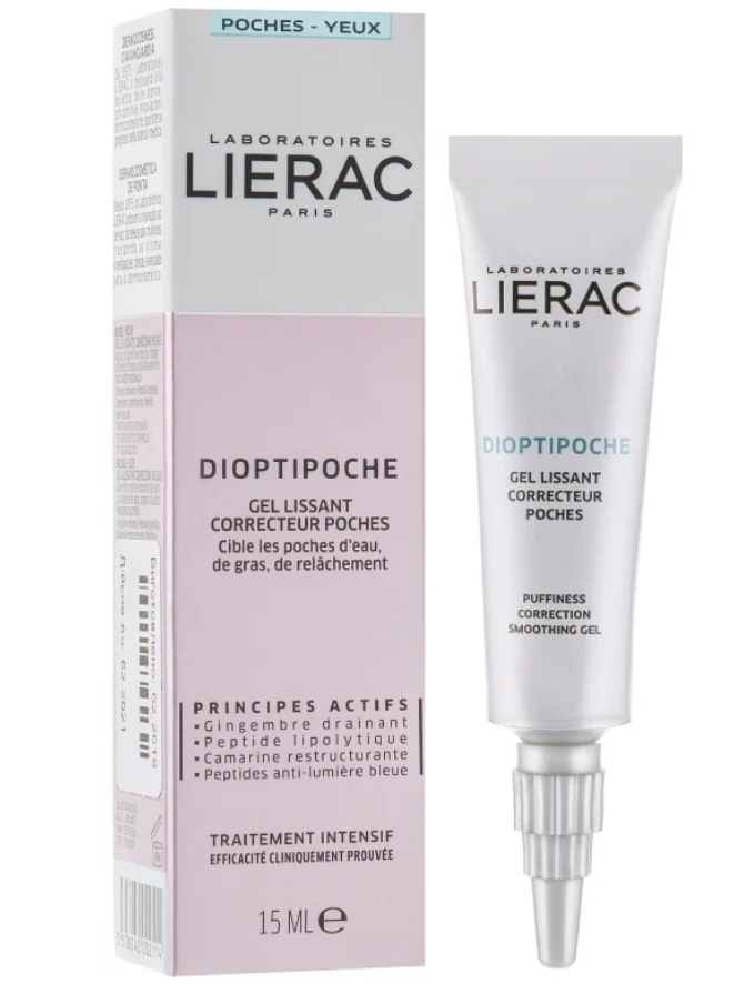 Крем для глаз LIERAC Dioptipoche Gel Lissant Correcteur Poches разглаживающий, 15 мл привлекательный для глаз сплит бикини бедра лифтинг эластичный брод лето сексуальная мода woemn beach wear