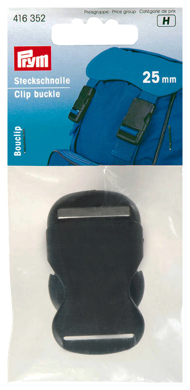 

Пряжка-застежка Prym 416352, пластик, 25 мм, черный, 1 шт