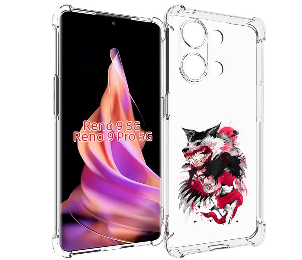 

Чехол MyPads красная шапочка для Oppo Reno 9/Reno 9 Pro, Прозрачный, Tocco