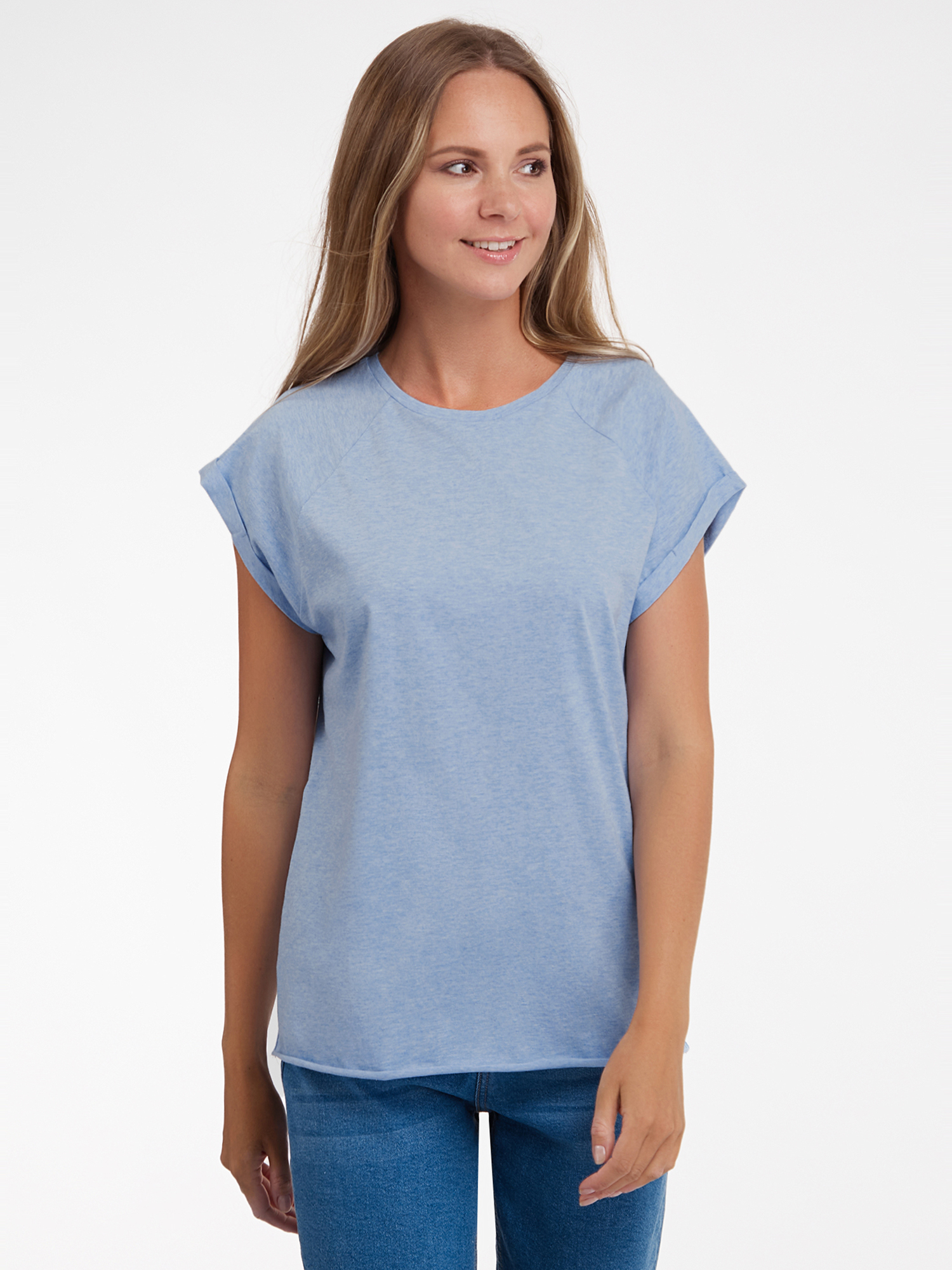 

Футболка женская oodji 14707001-4B синяя 2XL, 14707001-4B