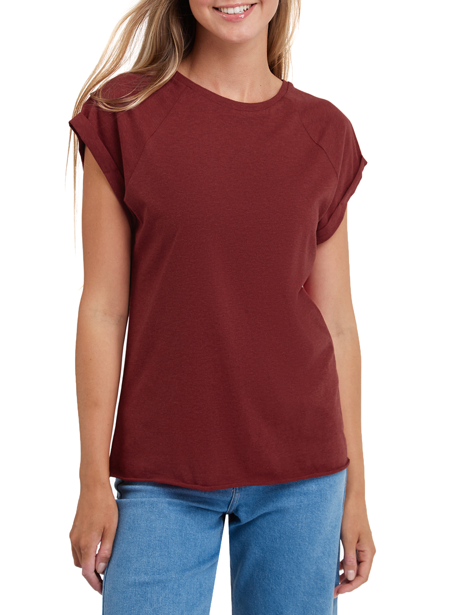 

Футболка женская oodji 1_4707001-4B красная 2XL, Красный, 1_4707001-4B