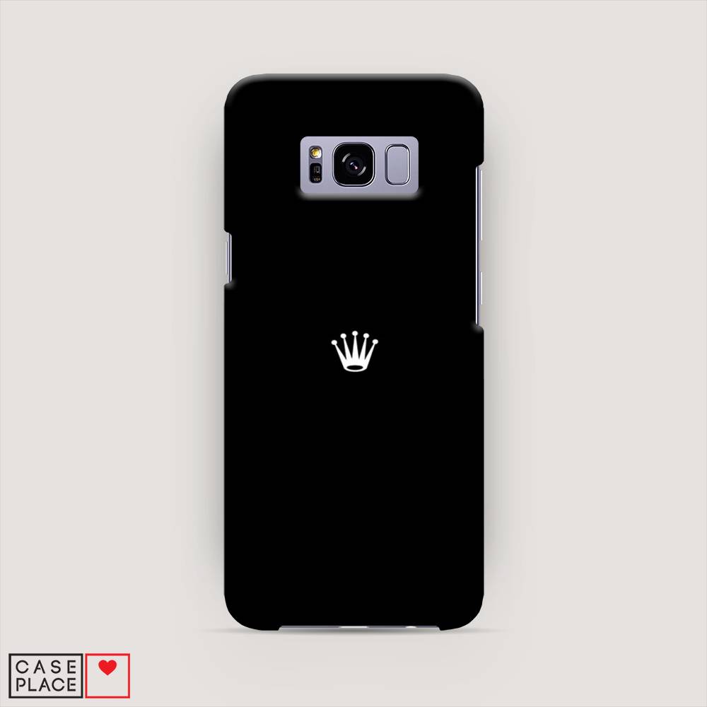 фото Чехол awog "белая корона на черном фоне" для samsung galaxy s8