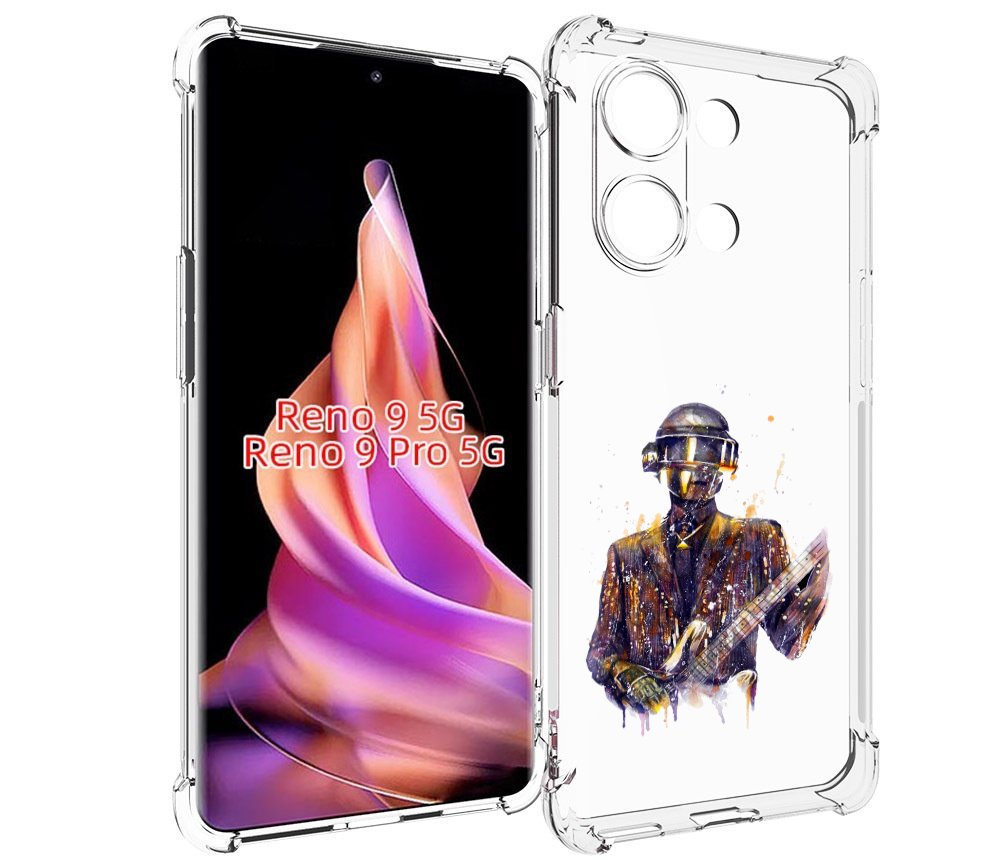 

Чехол MyPads космо-гитарист для Oppo Reno 9/Reno 9 Pro, Прозрачный, Tocco