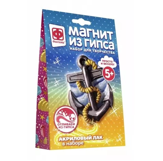 

Магнит из гипса Фантазер Якорь набор для творчества 707271