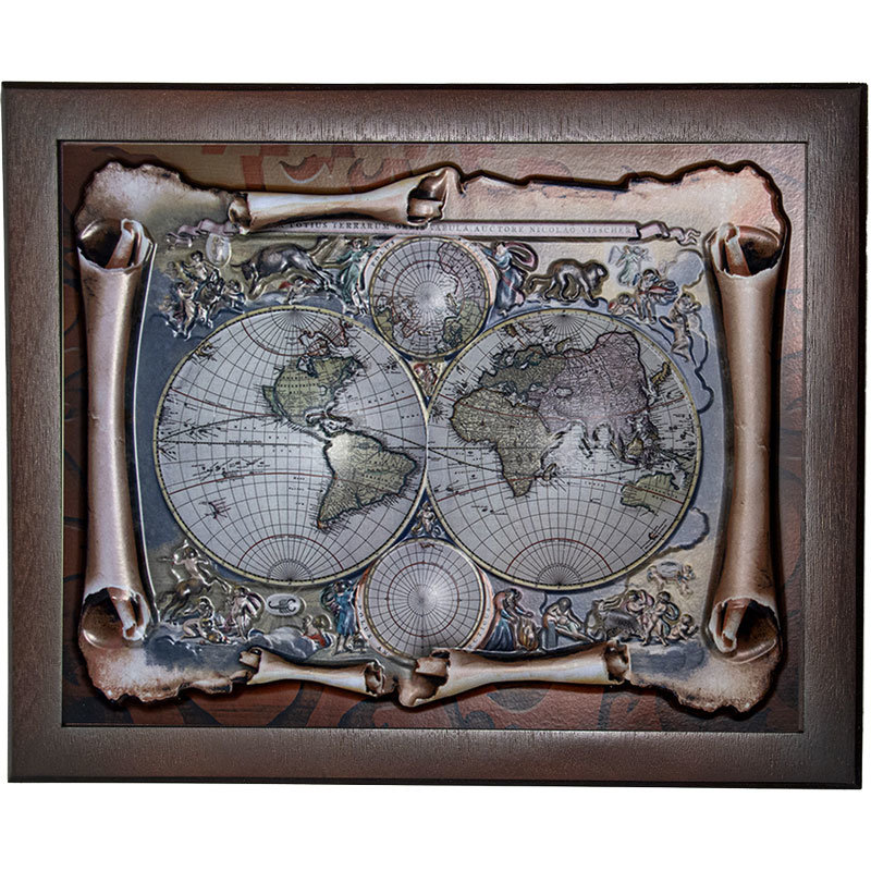 

Ключница Карта мира 22,5x7,5x27,5 см