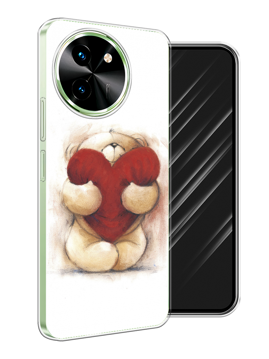 

Чехол Awog на Vivo T3x/Y38 5G "Мишка с сердцем 1", Белый;бордовый;бежевый, 2610650-1