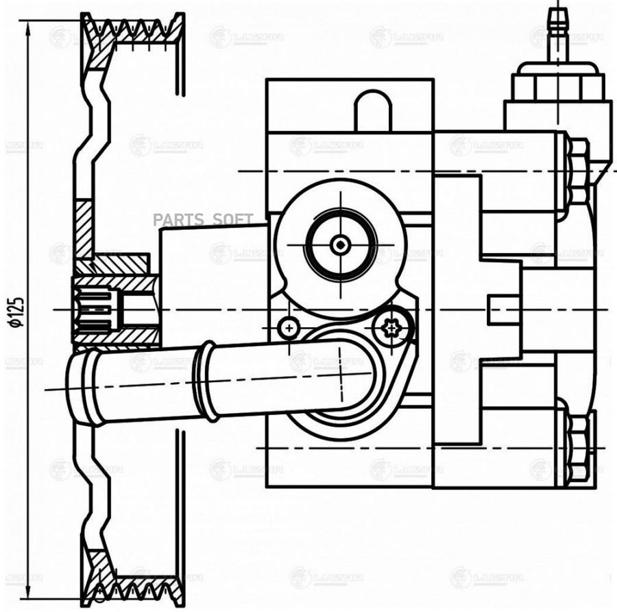 PARTS-MALL фильтр масляный vag a1 pq25 10- PBT009