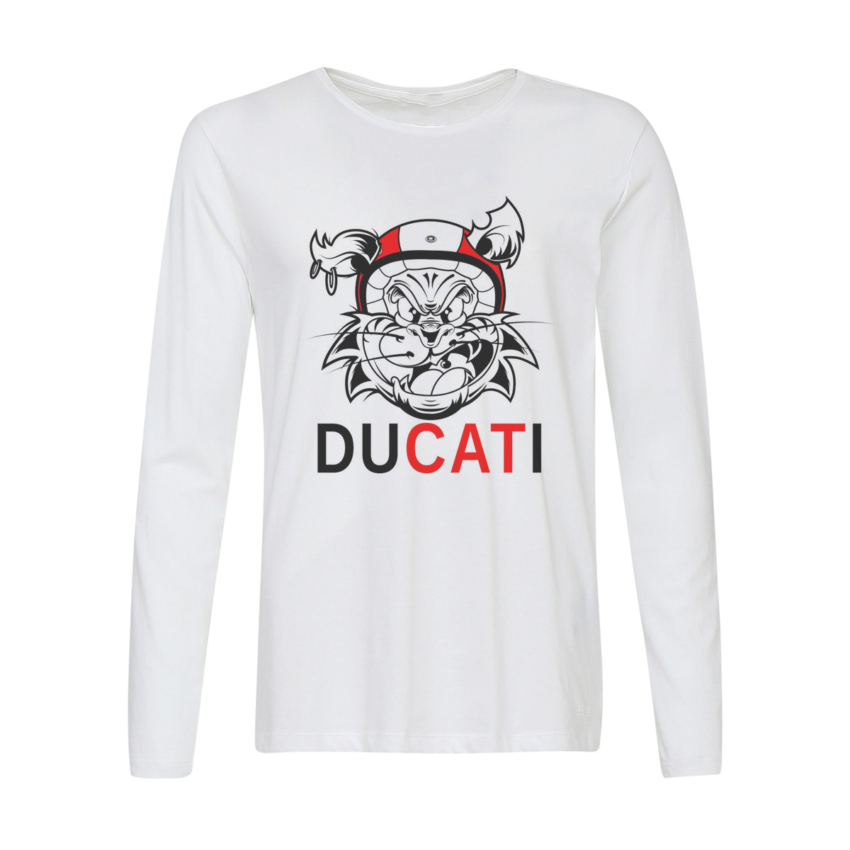 

Лонгслив CoolPodarok Ducati, Белый, 2w015734