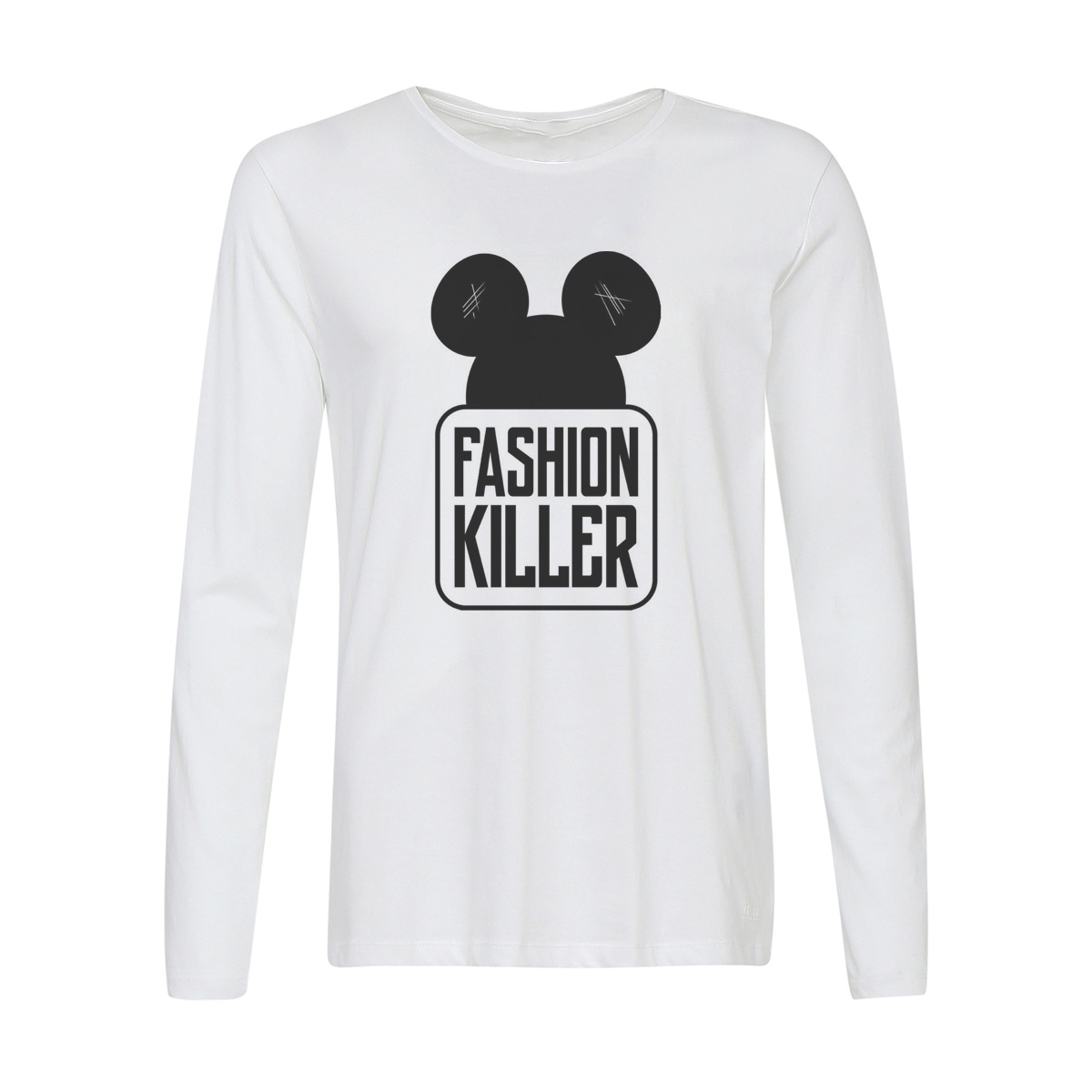 

Лонгслив CoolPodarok Fashion killer, Белый, 42w01572
