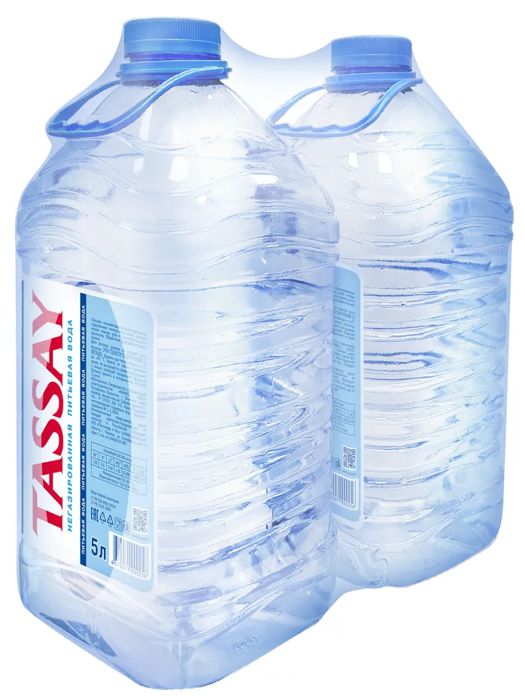 Питьевая вода Tassay негазированная, ПЭТ, 2 шт. по 5 л