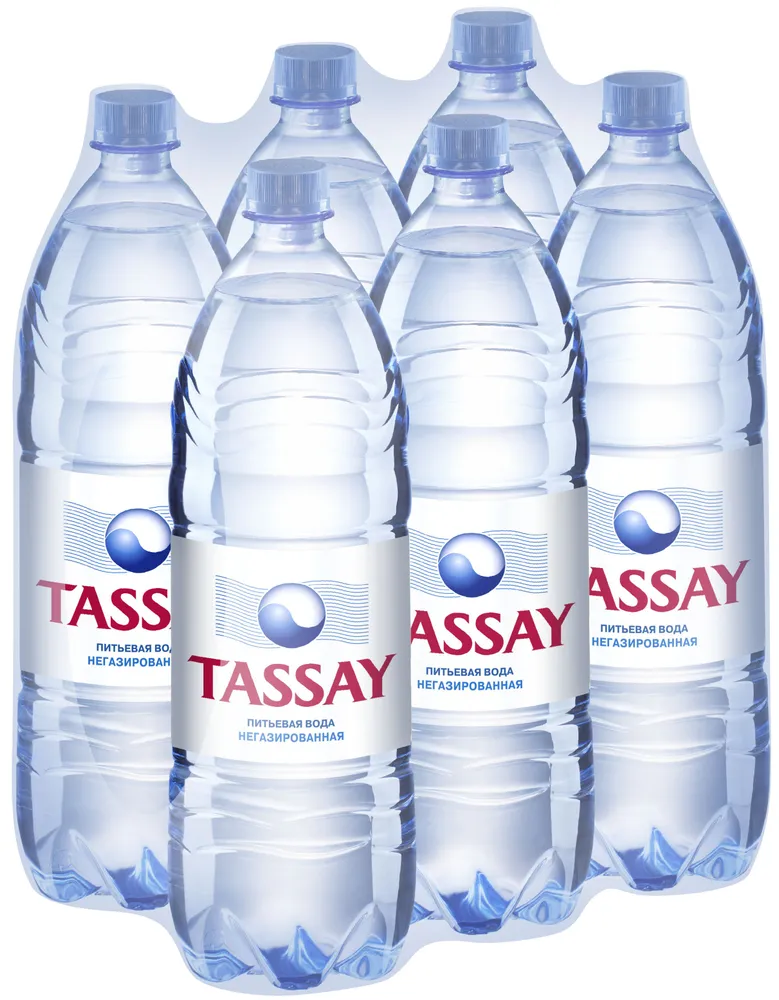 Питьевая вода Tassay негазированная, ПЭТ, 6 шт. по 1.5 л
