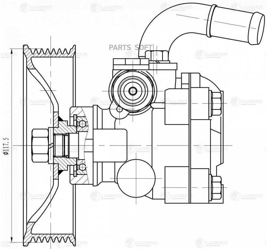 

Насос Гур Hyundai H-1/Starex 2.5Crdi 07- LUZAR арт. LPS 0825