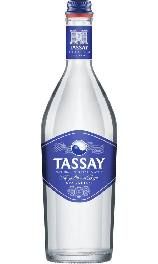 Минеральная вода Tassay газированная, стекло, 6 шт. по 0.75 л