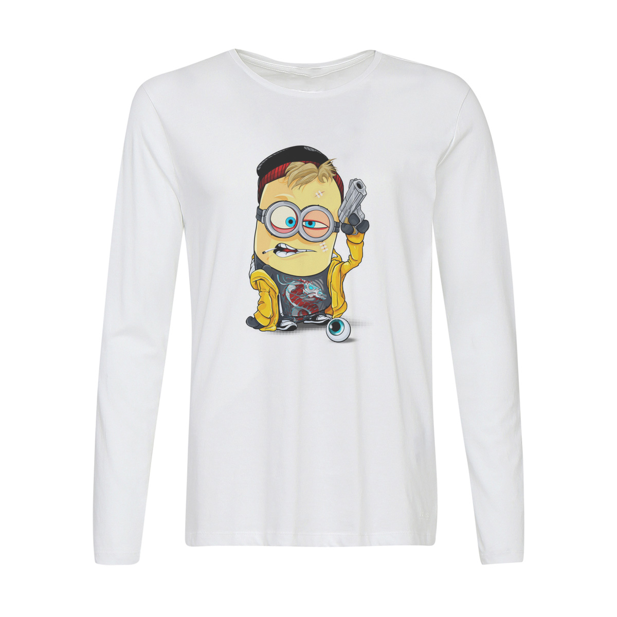 

Лонгслив CoolPodarok Миньен с пистолетом, 2w015700