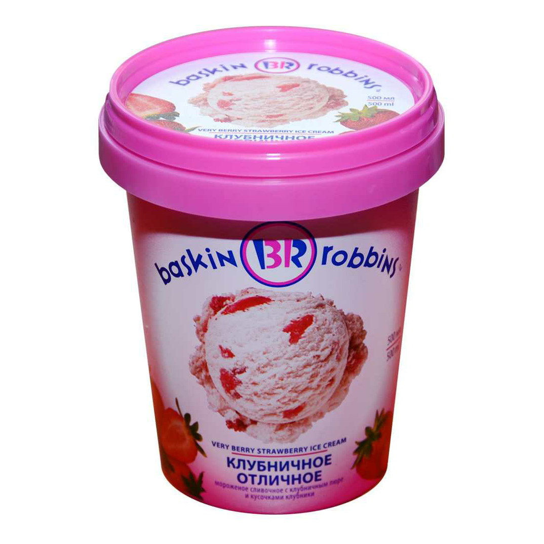 фото Мороженое молочное baskin robbins клубничное отличное 300 г баскин роббинс