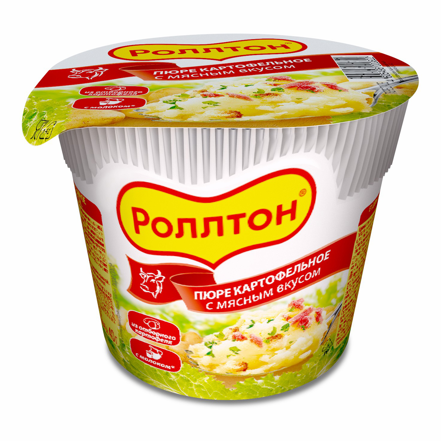 фото Картофельное пюре роллтон с мясным вкусом 40 г