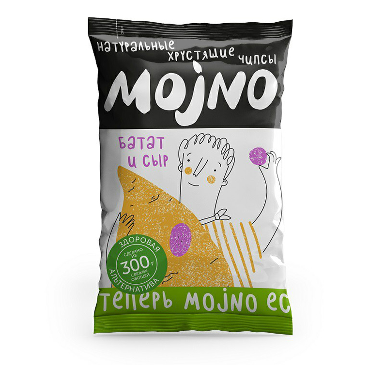 

Чипсы овощные Mojno батат с сыром чеддер 75 г