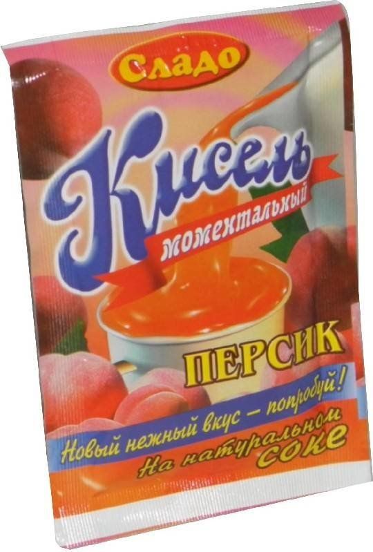 фото Кисель сладо со вкусом персика моментальный 35 г