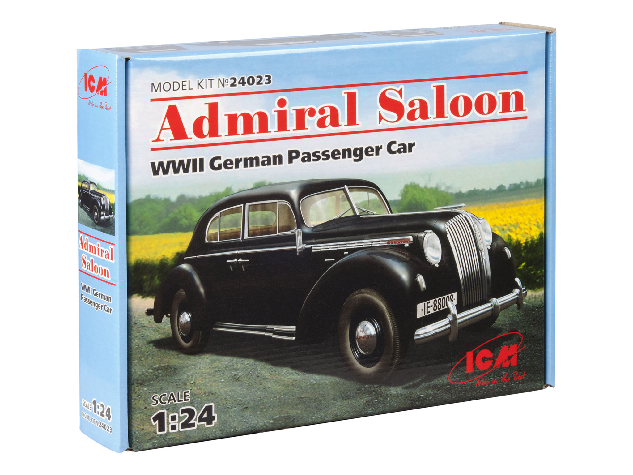 

Сборная модель ICM 1/24 Германский пассажирский автомобиль II MB Admiral седан 24023