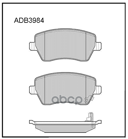 

Тормозные колодки ALLIED NIPPON передние дисковые adb3984