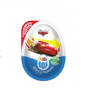 

Яйцо Конфитрейд Кидсбокс Disney Тачки, 20 г, в ассортименте