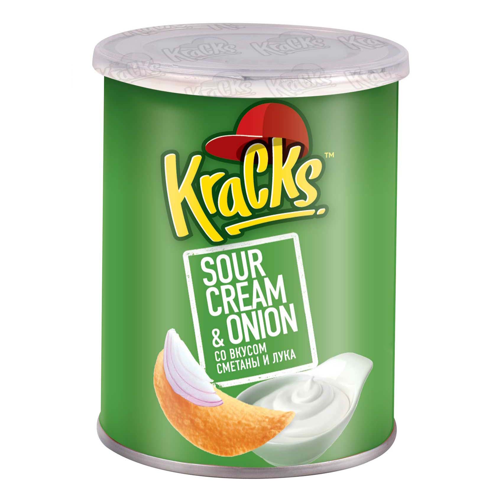 

Чипсы картофельные Kracks Сметаны и лука 45 г