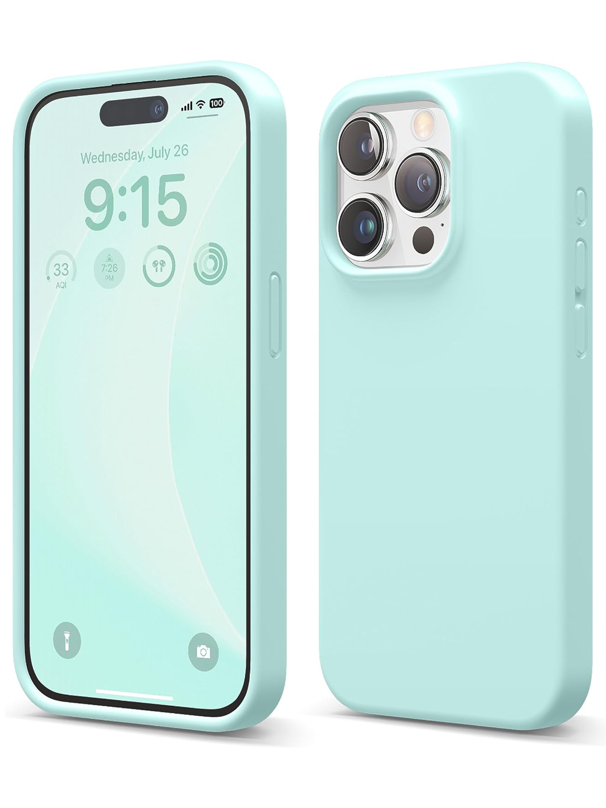 Чехол Elago для iPhone 15 Pro Max Soft silicone Aqua Sky