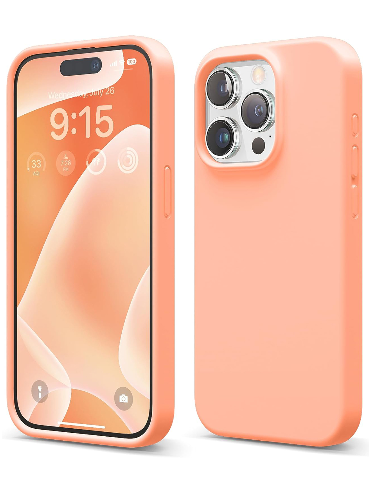 Чехол Elago для iPhone 15 Pro Max Soft silicone Salmon