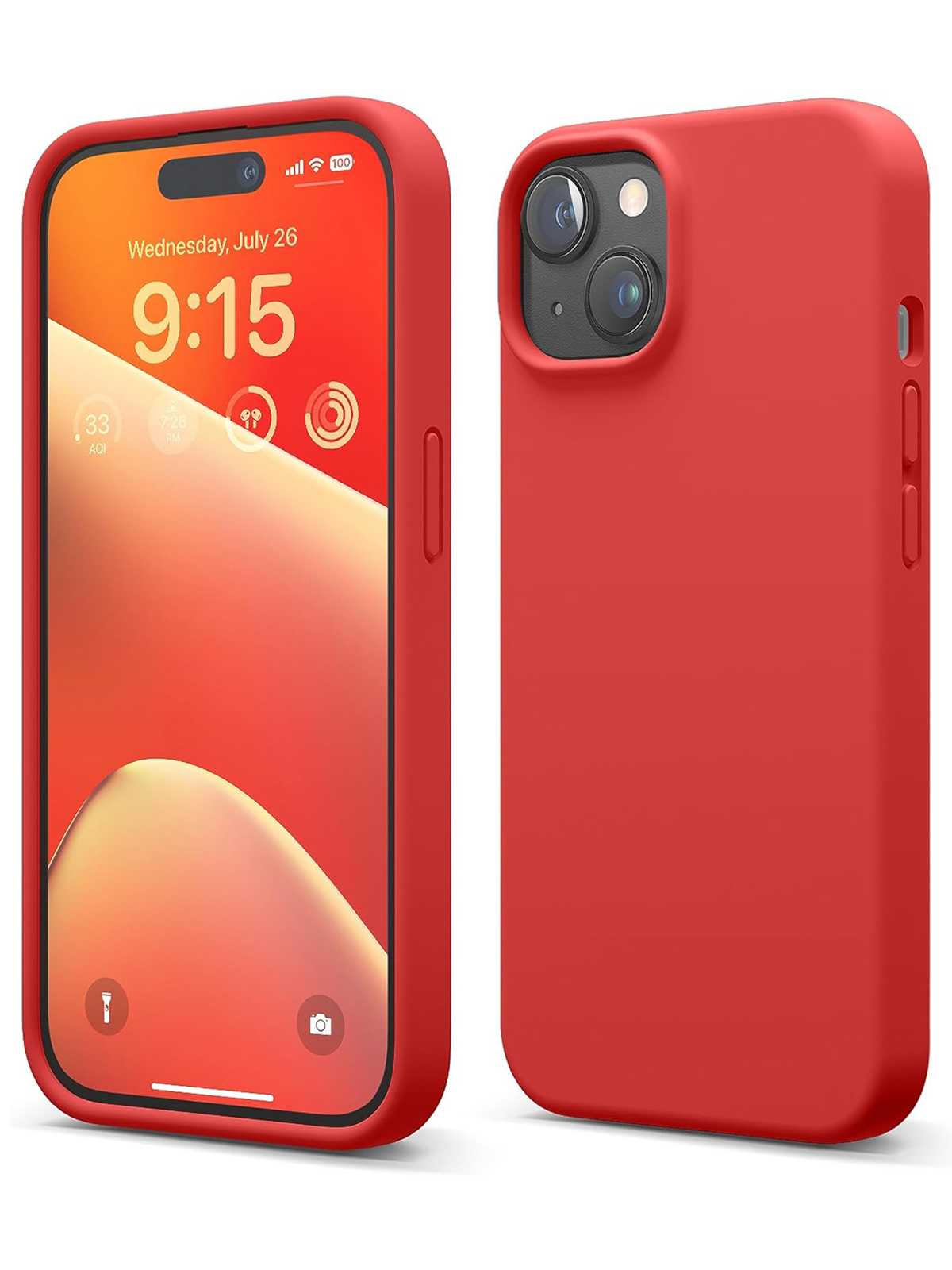 Чехол Elago для iPhone 15 Plus Soft silicone Red