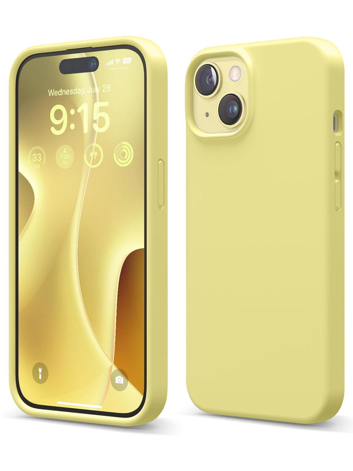 Чехол Elago для iPhone 15 Plus Soft silicone Yellow