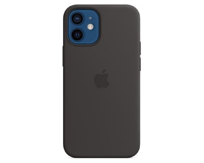 

Чехол Apple iPhone 12 mini MagSafe Silicone Case (закрытый низ) (черный)