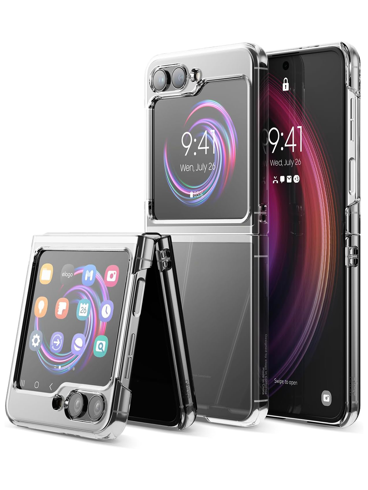 Чехол Elago для Galaxy Z Flip5 HYBRID Clear