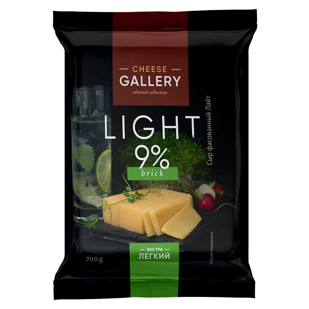 

Сыр полутвердый Cheese Gallery Light 9% 200 г