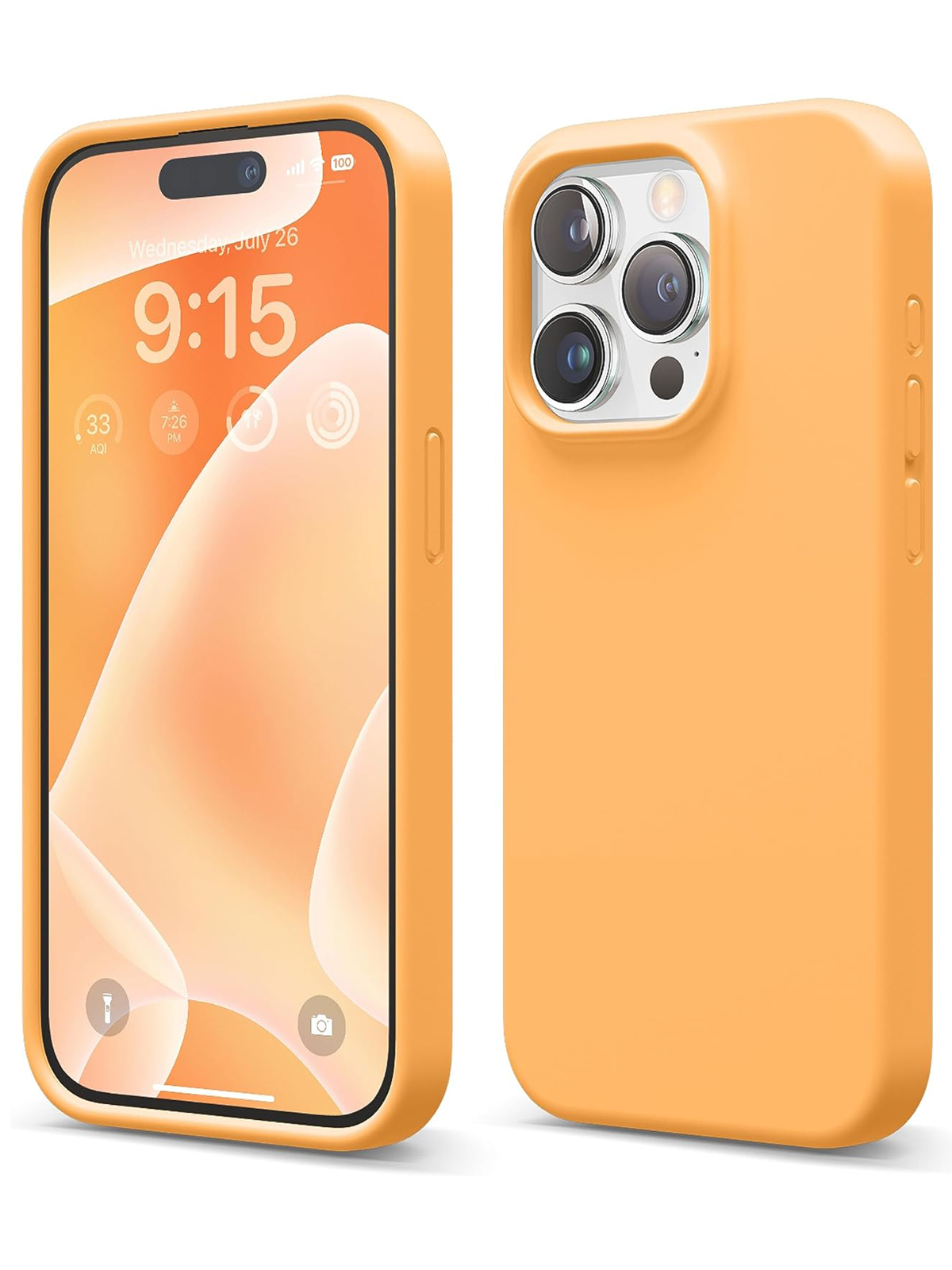Чехол Elago для iPhone 15 Pro Soft silicone Orange