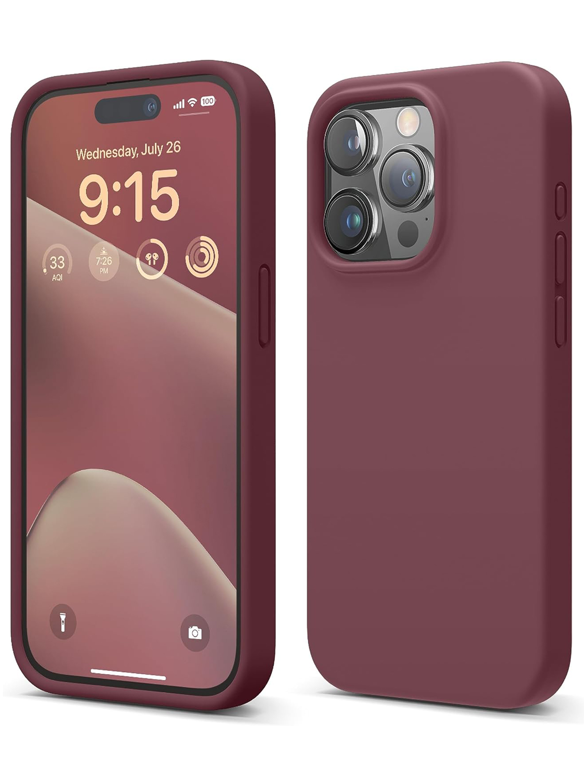

Чехол Elago для iPhone 15 Pro Soft silicone Burgundy, Бордовый
