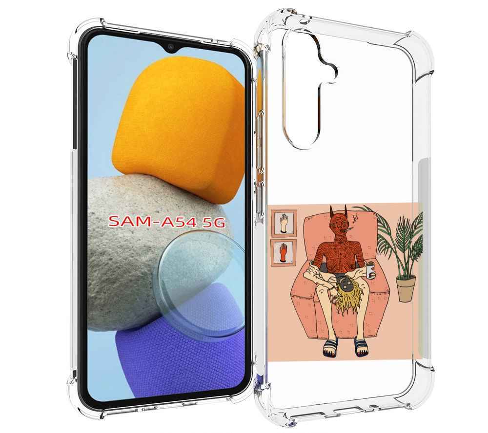 

Чехол MyPads девушка-сняла-кожу для Samsung Galaxy A54, Tocco