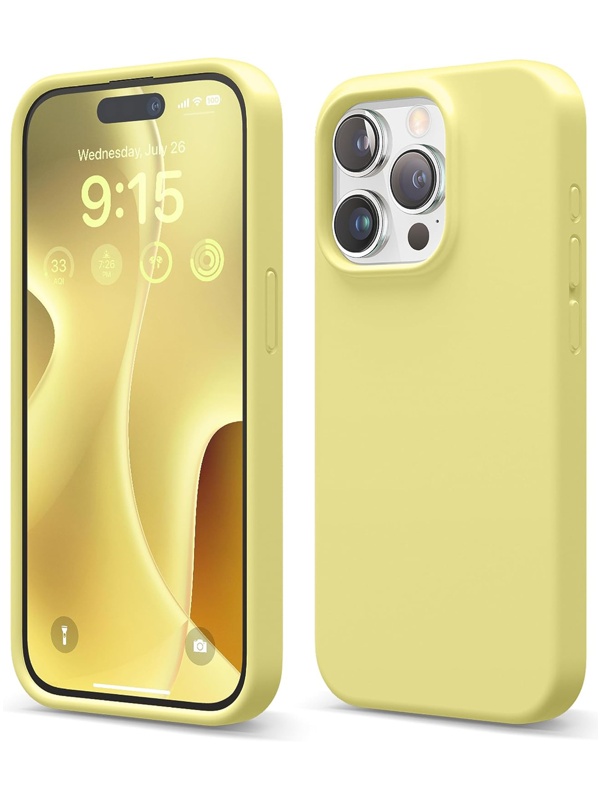 Чехол Elago для iPhone 15 Pro Soft silicone Yellow