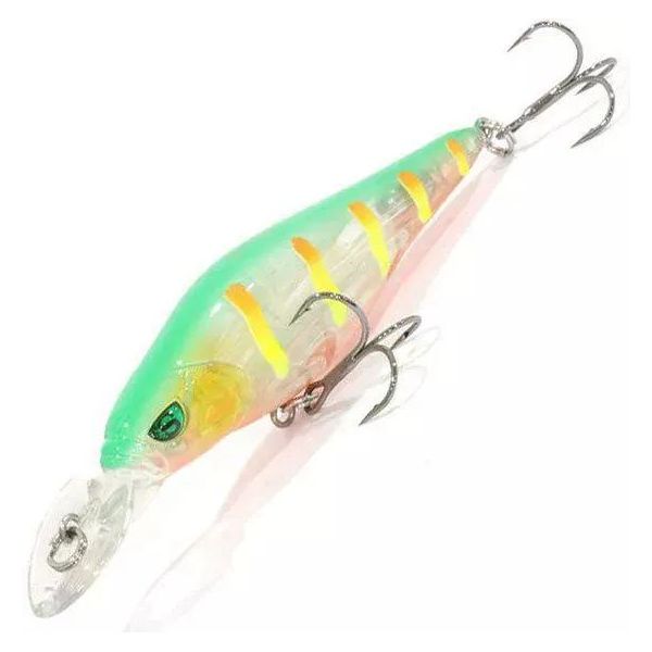 

Воблер Sprut Fugu 90F CRGR-STR, Зеленый;прозрачный;красный, Fugu