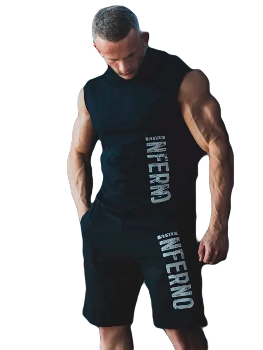 Спортивные шорты мужские INFERNO style Ш-001-001 черные 2XL