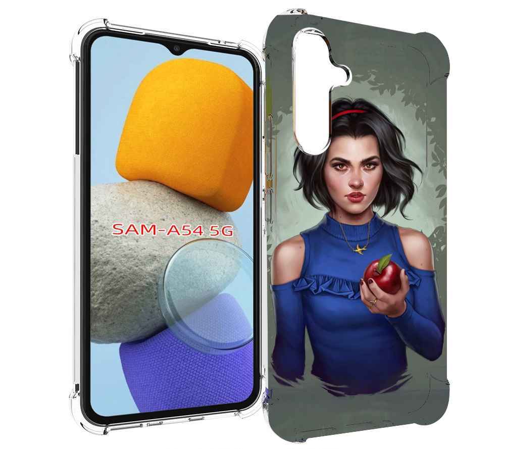 

Чехол MyPads девушка-с-яблоком женский для Samsung Galaxy A54, Tocco